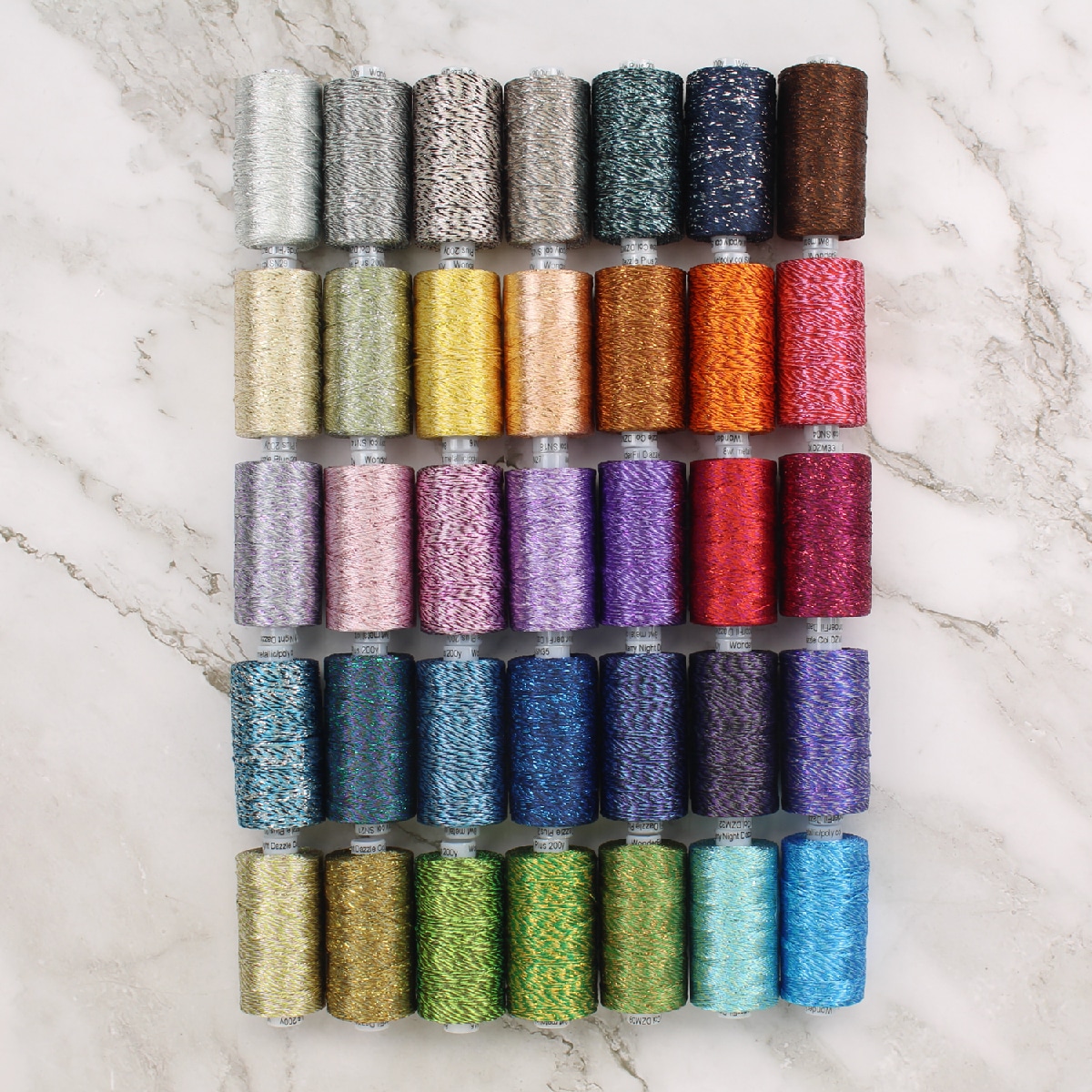 Starry Night Dazzleâ„¢ 8wt Rayon with Metallic Thread Starry Night Dazzle Collection (200yd) Starry Night Dazzleâ„¢ 8wt Rayon with Metallic Thread Starry Night Dazzle Collection (200yd)