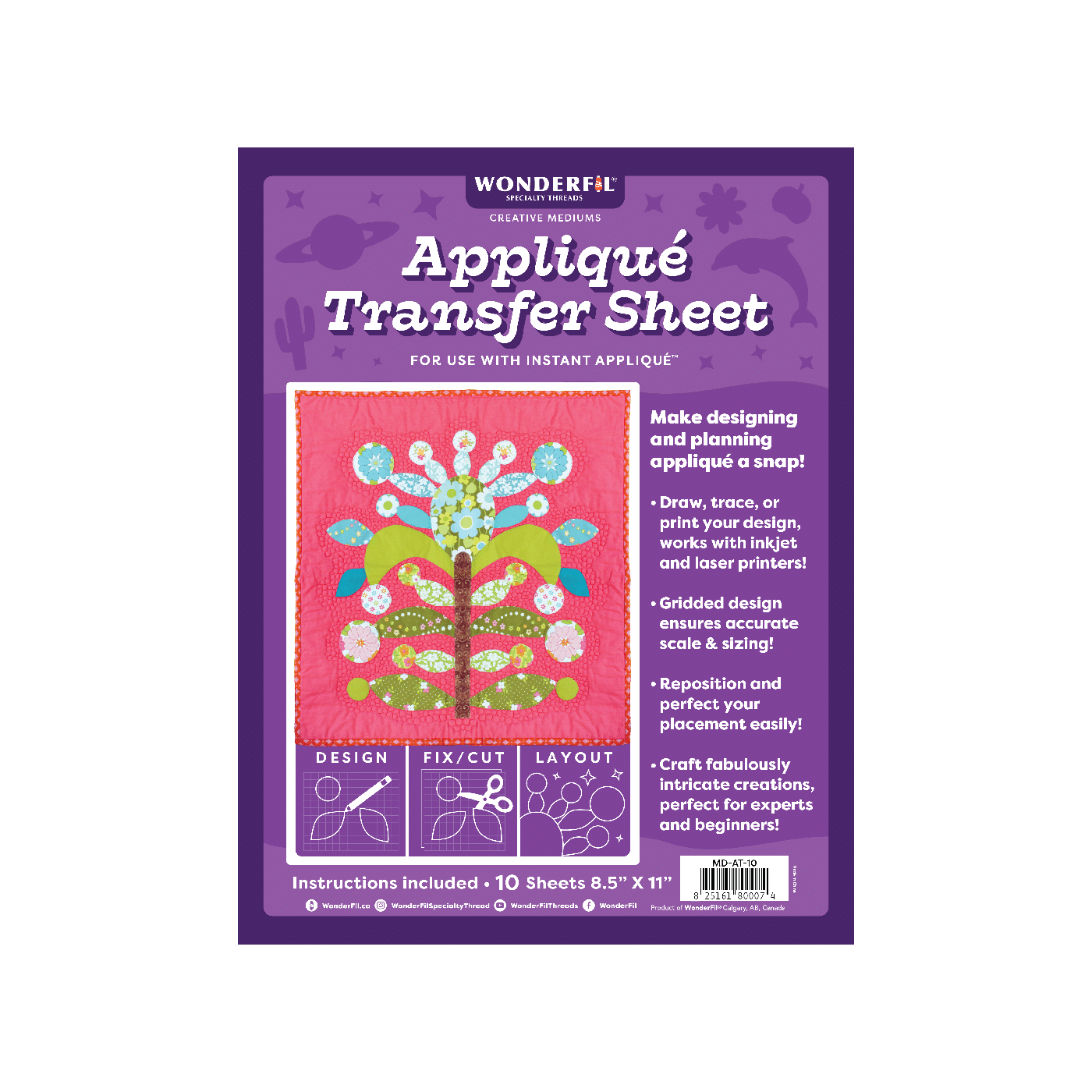 Sewing Notions Appliqué Transfer Sheet™ Sewing Notions Appliqué Transfer Sheet™
