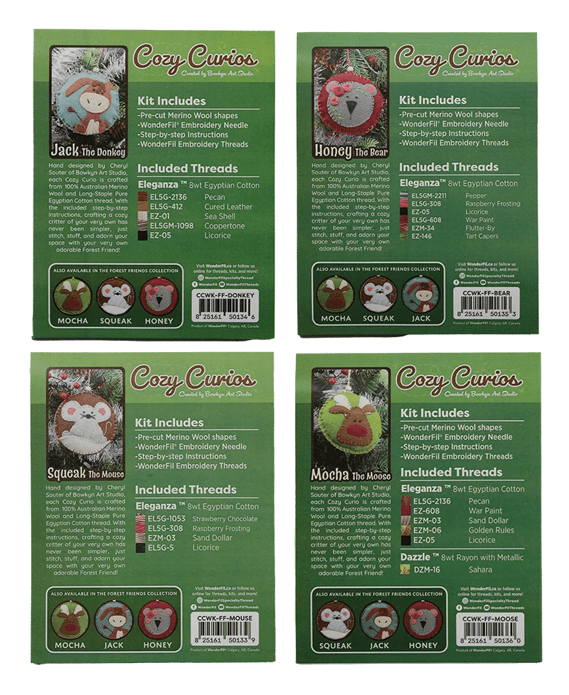 Precut Kits Cozy Curios™ - Forest Friends Collection