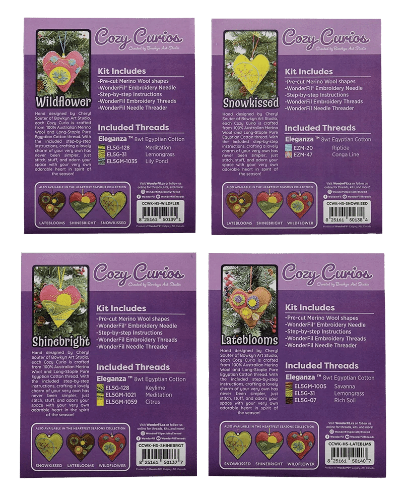 Precut Kits Cozy Curios™ - Heartfelt Seasons Collection