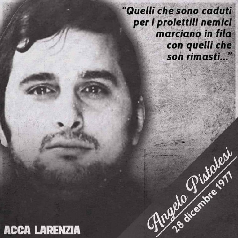 Angelo Pistolesi Presente! Angelo Pistolesi Presente!