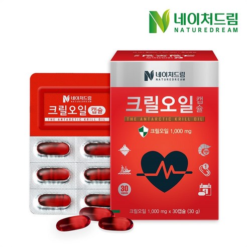 네이처드림 크릴오일 캡슐 1000mg, 30g, 1개, 1개, 30캡슐