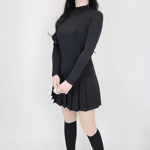 티앤드골프 여성 골프 기능성 냉감 반목 이너웨어 자외선차단 티셔츠 골프웨어 등산복 골프복