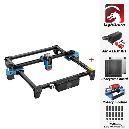 가성비 Twotrees 메탈 레이저 조각 기계 TTS-55 450 ± 5nm Blu-ray 15W/40W CNC 라우터 베니어 절단 WIFI, 06 kit 3_02 EU_02 TTS-10 프로