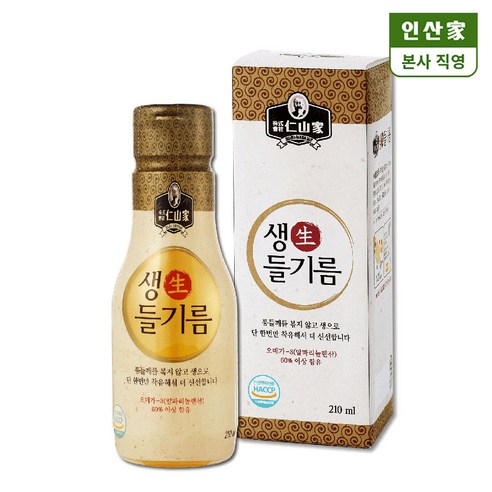 인산가 생들기름 210ml, 인산가 생 들기름 210ml, 1개