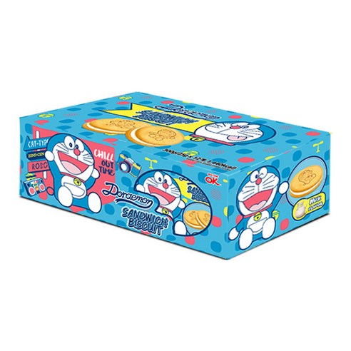 도라에몽 밀크향 샌드위치 비스킷 25g 3개, 1개