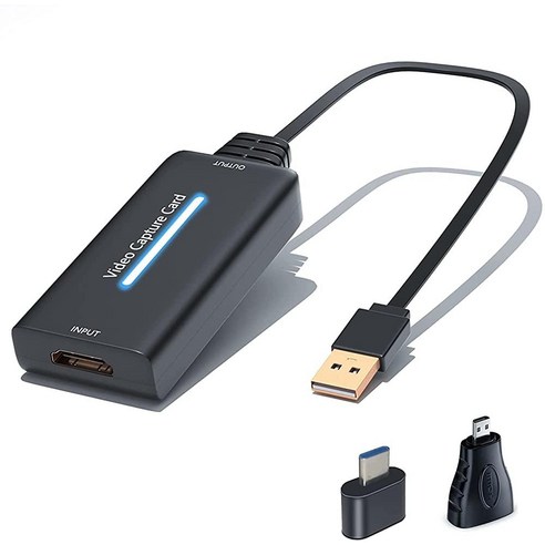 Tohilkel HDMI 비디오 캡처 카드 4K HDMI to USB 캡처 장치 방송 라이브 스트리밍 게임용 윈도우 맥 OS와 호환
