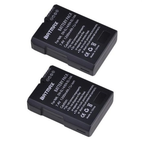 EN-EL14 1200mAh 배터리 Nikon P7800P7700P7100P7000D5500D5300D5200D3200D3300D5100D3100Df., [03] 3Pcs, 03 3Pcs