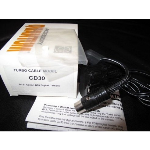 퀀텀 CD30 터보 케이블 캐논 D30 디지털 카메라, 1개