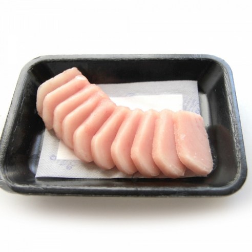 냉동 참치회 참 다랑어 바로 먹는 슬라이스 참치회 흑새치 속살 100g 참다랑어 배꼽 뱃살 오도로, 3개