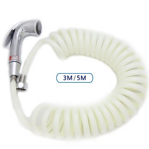 미니분사기 꼬불이 세트 3m 5m 욕실 비데 발코니 세차 원예, 1개