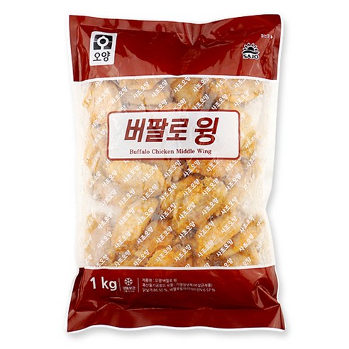 [푸른들마켓][사조] 버팔로윙1kg, 1개, 1kg