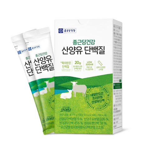종근당건강 산양유 단백질 파우더 14p, 175g, 2개