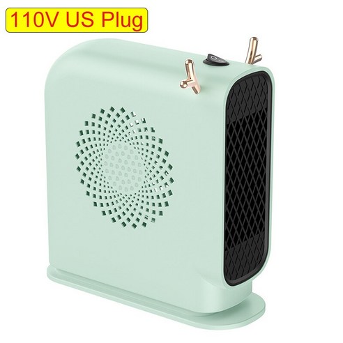 책상 전기 히터 500W 가정용 스마트 온도 조절 팬 겨울용 따뜻한 공기 순환 난방, 02 110V US Plug, 02 110V US Plug