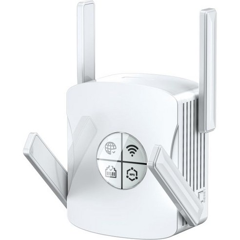 와이파이 증폭기 확장기 익스텐더 무선 가정용 신형 WiFi 6 신호 부스터 2.4Gbs 듀얼 밴드 5GHz & 2.4GHz 2024 리피터 5배 빠른 이더넷 포트 포함 최대 1