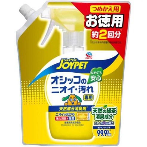 조이펫 천연탈취제 (오줌냄새 얼룩 전용) 교체용 점보팩 450ml, 15.2액량온스(45