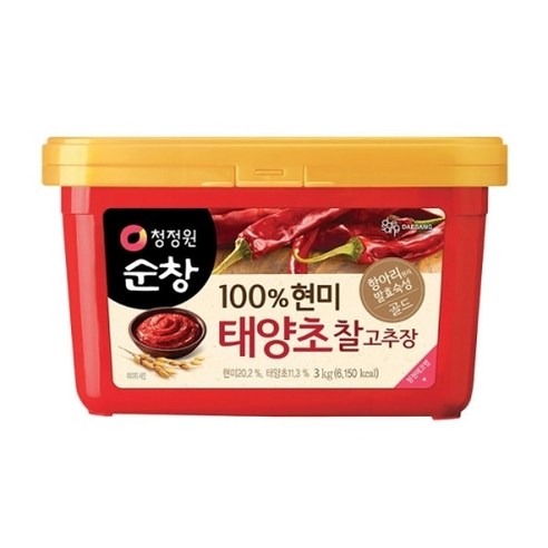 청정원 태양초 현미 찰고추장 3kg, 1개