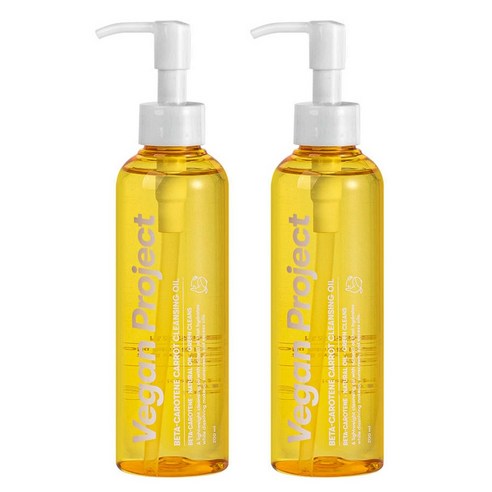 비건프로젝트 베타카로틴 당근 클렌징 오일 200ml 2개입, 2개