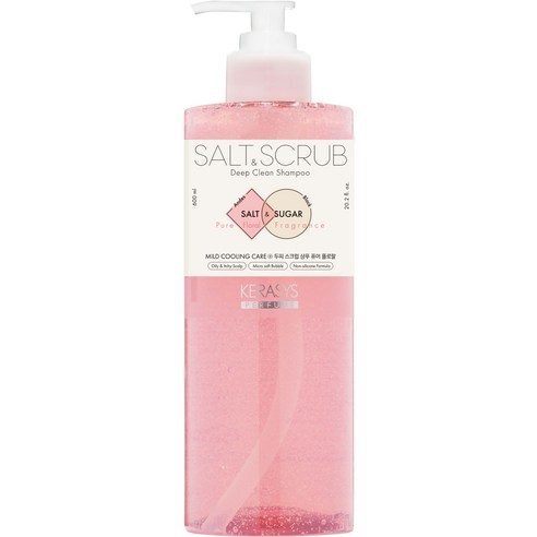 케라시스 두피 스크럽 소금 샴푸 퓨어 플로랄향, 600ml, 6개