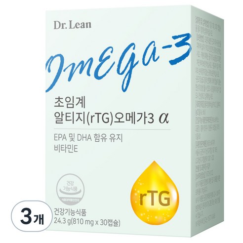 닥터린 초임계 알티지 rTG 오메가3 알파 30.21g, 30정, 1개