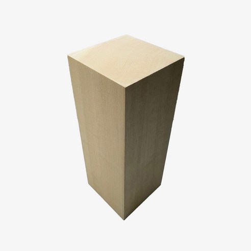 카빙우드 나무 조각 조각용 목재 바스우드 6가지 사이즈, 75X75X200mm, 1개