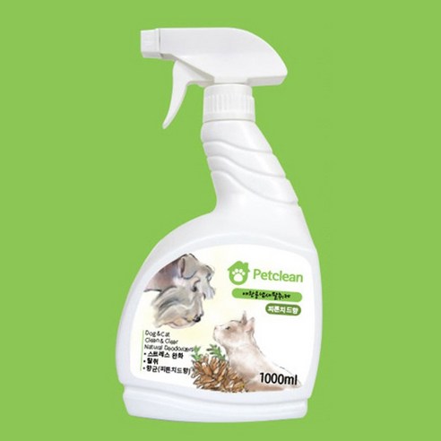 고양이 화장실 펫크린 냄새 탈취제 피톤치드 1000ml, 1개, 1L