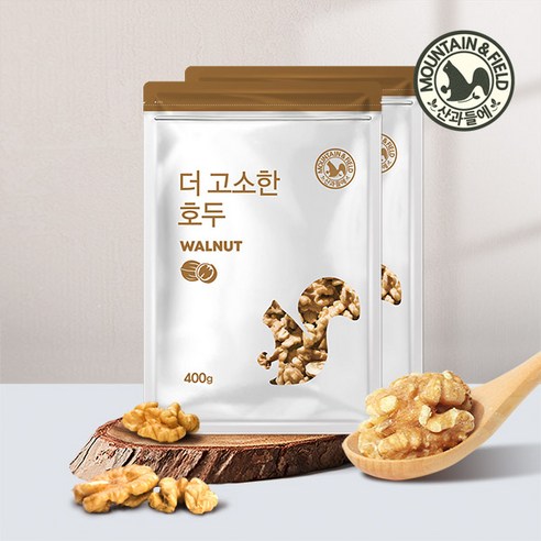 산과들에 23년산 반태 호두 400g 견과류, 2개