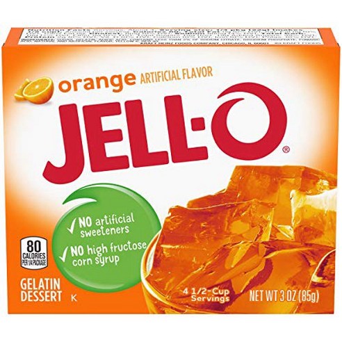 Jell O Orange 젤로 오렌지 85g 6팩, 6개