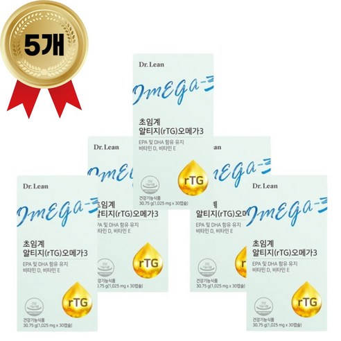 닥터린 초임계 알티지 오메가3, 30정, 5개