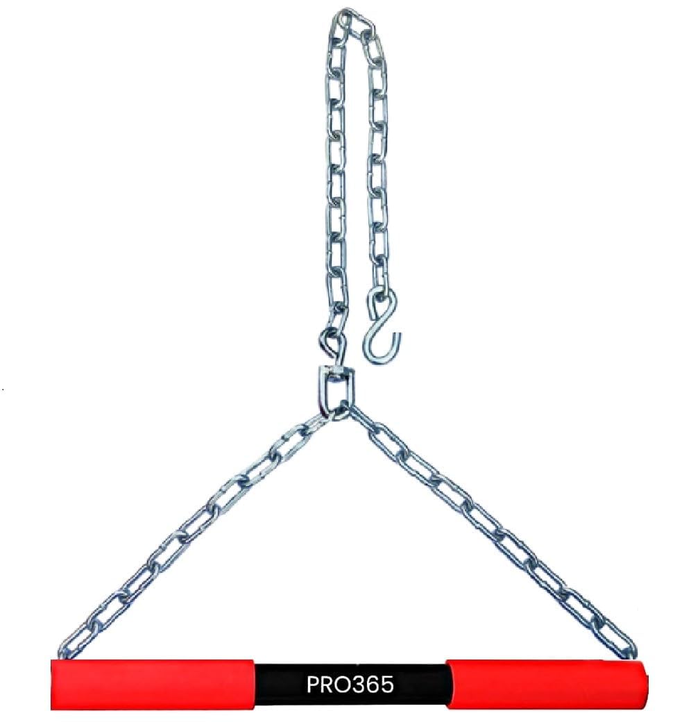 PRO365 Chin Up Bar, Hanging Rod 6 Months Warranty, Biceps, Height Growth with Your Ultimate Fitness Companion, Heavy Duty Chain, Home Gym Equipment (Red) PRO365 Chin Up Bar, Hanging Rod 6 Months Warranty, Biceps, Height Growth with Your Ultimate Fitness Companion, Heavy Duty Chain, Home Gym Equipment (Red)