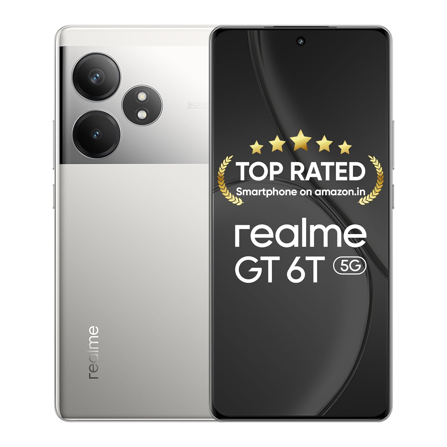 realme GT 6T 5G (Fluid Silver,8GB RAM+256GB Storage) | India’s 1st 7+ Gen 3 Flagship Chipset | 1.5M + AnTuTu Score | 5500mAh+120W | The World’s Brightest Flagship Display realme GT 6T 5G (Fluid Silver,8GB RAM+256GB Storage) | India’s 1st 7+ Gen 3 Flagship Chipset | 1.5M + AnTuTu Score | 5500mAh+120W | The World’s Brightest Flagship Display