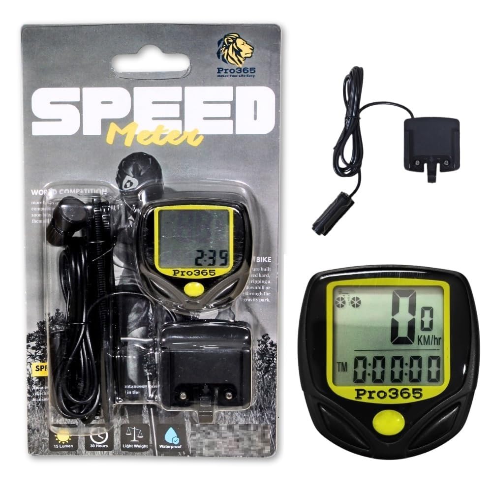 PRO365 Bicycle Speedometer/Odometer/Lightweight Multi Function Cycling Accessories (6 Month Manufacturer Warranty) PRO365 Bicycle Speedometer/Odometer/Lightweight Multi Function Cycling Accessories (6 Month Manufacturer Warranty)