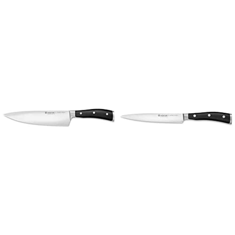 Wüsthof Classic IKON 8-Inch Chef’s Knife & Classic IKON 6″ Utility Knife Wüsthof Classic IKON 8-Inch Chef’s Knife & Classic IKON 6″ Utility Knife