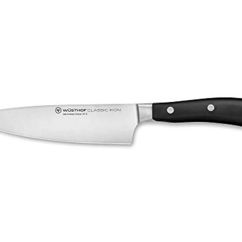 WÜSTHOF Classic IKON 6″ Chef’s Knife, Black WÜSTHOF Classic IKON 6″ Chef’s Knife, Black