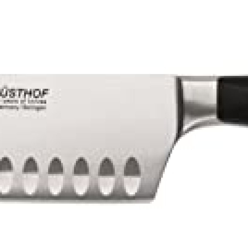Wusthof Classic IKON Hollow Edge Nakiri, One Size, Black, Stainless Wusthof Classic IKON Hollow Edge Nakiri, One Size, Black, Stainless