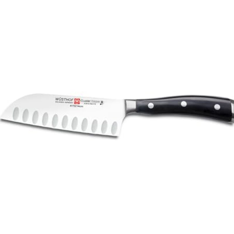 WÜSTHOF Classic IKON 5″ Hollow Edge Santoku Knife WÜSTHOF Classic IKON 5″ Hollow Edge Santoku Knife