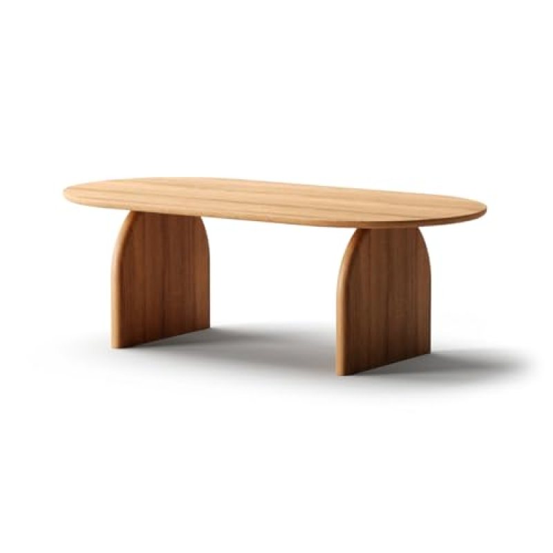 NORTH KAISER Modern Coffee Table | Oak Wood Rectangle Home Decor for Living Room, Bedroom & Office | Rustic, Farmhouse & Mid-Century Furniture (Clear, 15.7” x 31.5” in) NORTH KAISER Modern Coffee Table | Oak Wood Rectangle Home Decor for Living Room, Bedroom & Office | Rustic, Farmhouse & Mid-Century Furniture (Clear, 15.7” x 31.5” in)