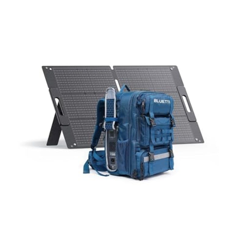 BLUETTI Solar Generator Handsfree1 Backpack with 100W Solar Panel Included (Ships Separately), 268.8Wh 300W LFP Portable Power Station w/a 42L Backpack, All in One Solar System for Hiking BLUETTI Solar Generator Handsfree1 Backpack with 100W Solar Panel Included (Ships Separately), 268.8Wh 300W LFP Portable Power Station w/a 42L Backpack, All in One Solar System for Hiking
