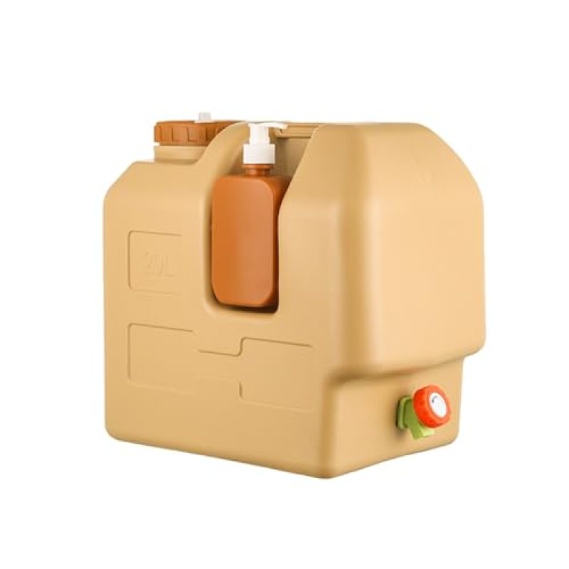 5.3 Gallon Water Containers with Spigot, Leak-Proof Water Jug with Faucet, Portable Water Tank, Multifunction Water Storage Containers for Camping Outdoor Hiking,Emergency Stroage (B) 5.3 Gallon Water Containers with Spigot, Leak-Proof Water Jug with Faucet, Portable Water Tank, Multifunction Water Storage Containers for Camping Outdoor Hiking,Emergency Stroage (B)