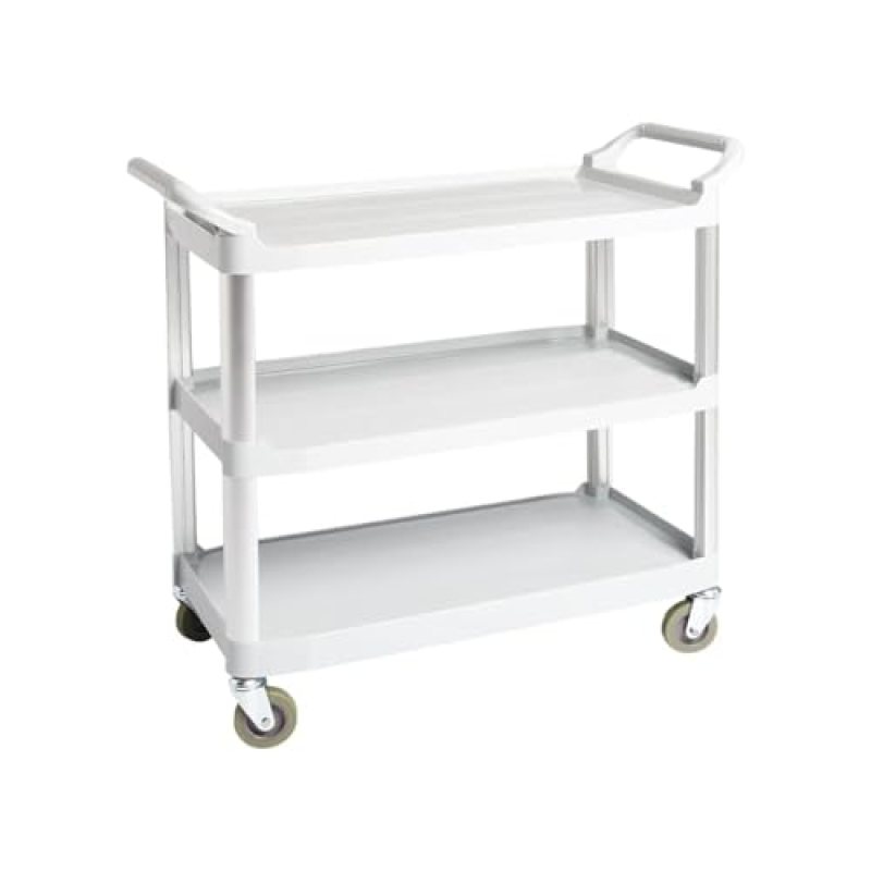 Amazon Basics 3 Shelves Utility Cart with 400 lbs Loading Capacity, Smooth move, Gray (Previously AmazonCommercial brand) Amazon Basics 3 Shelves Utility Cart with 400 lbs Loading Capacity, Smooth move, Gray (Previously AmazonCommercial brand)