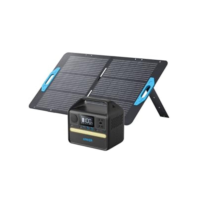 Anker 521 Portable Power Station Upgraded with LiFePO4 Battery, 256Wh 6-Port PowerHouse, 300W (Peak 600W) Solar Generator with 100W Solar Panel, 2 AC Outlets, 60W USB-C PD Output, Outdoor Generator Anker 521 Portable Power Station Upgraded with LiFePO4 Battery, 256Wh 6-Port PowerHouse, 300W (Peak 600W) Solar Generator with 100W Solar Panel, 2 AC Outlets, 60W USB-C PD Output, Outdoor Generator
