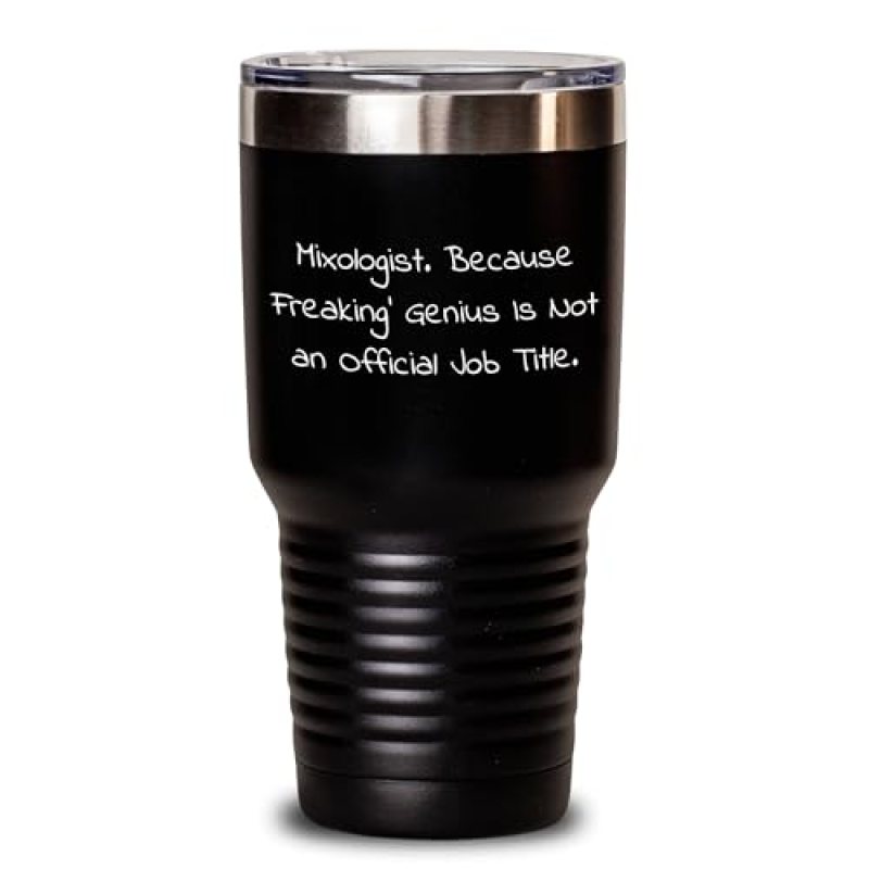 Mixologist Gifts from Friends, Unique Graduation Cheers for the Freaking’ genius, 20oz/30oz Vacuum Insulated Tumbler Mixologist Gifts from Friends, Unique Graduation Cheers for the Freaking’ genius, 20oz/30oz Vacuum Insulated Tumbler