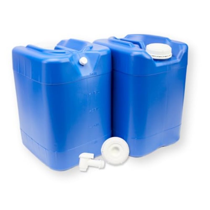 Aguaprep 5-Gallon Stackable Water Storage Containers, 5 Gallons Each w/Lids + Spigot, Easy Fill, Survial Supply Emergency Water Storage for Camping and Disaster Preparedness, RV, Camping, 10 Gallon Aguaprep 5-Gallon Stackable Water Storage Containers, 5 Gallons Each w/Lids + Spigot, Easy Fill, Survial Supply Emergency Water Storage for Camping and Disaster Preparedness, RV, Camping, 10 Gallon