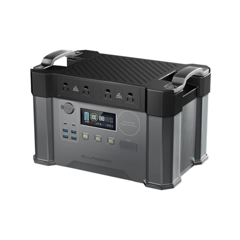 2400w Portable Power Station, 1500Wh MPPT Battery Backup, S2000PRO Solar Generator with 4 AC Outlets(Peak 4000w), Solar Power Bank for 11 Devices, for Home Use, Outdoor Camping, Traveling, RVs 2400w Portable Power Station, 1500Wh MPPT Battery Backup, S2000PRO Solar Generator with 4 AC Outlets(Peak 4000w), Solar Power Bank for 11 Devices, for Home Use, Outdoor Camping, Traveling, RVs