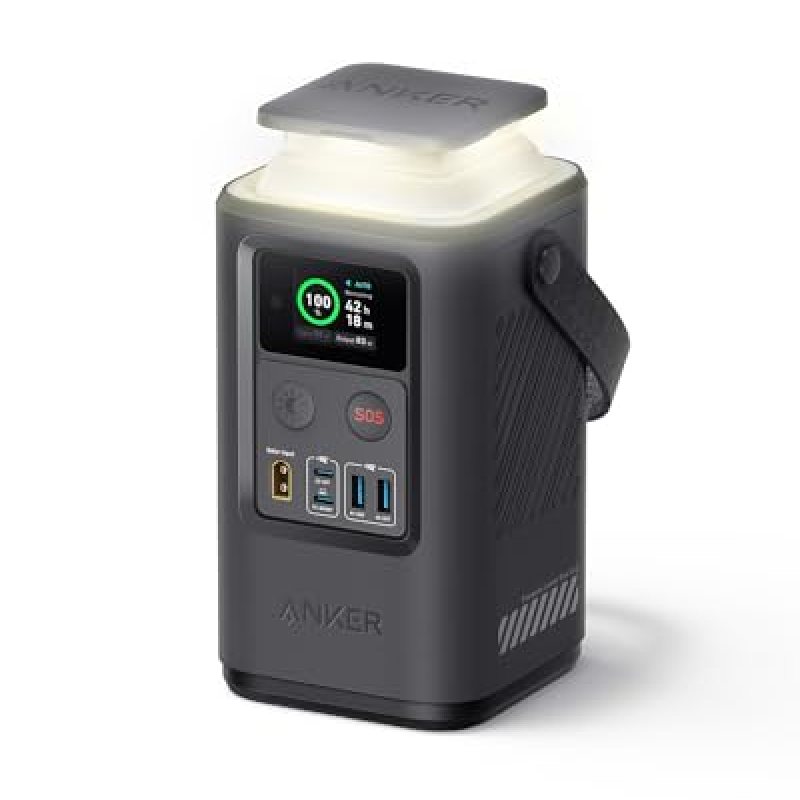 ANKER Power Bank Power Station 60,000mAh,Portable Outdoor Generator 87W with Smart Digital Display, Retractable Auto Lighting and SOS Mode, Home Backup(PowerCore Reserve 192Wh) for Travel, Camping ANKER Power Bank Power Station 60,000mAh,Portable Outdoor Generator 87W with Smart Digital Display, Retractable Auto Lighting and SOS Mode, Home Backup(PowerCore Reserve 192Wh) for Travel, Camping