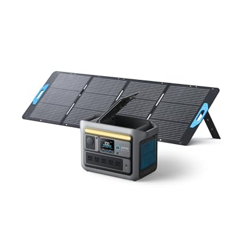 Anker SOLIX C800 Portable Power Station with 200W Solar Panels, 1200W (Peak 1600W) Solar Generator, Full Charge in 58 Min, 768Wh LiFePO4 Battery for Outdoor Camping, RVs, Road Trip, and Power Outages Anker SOLIX C800 Portable Power Station with 200W Solar Panels, 1200W (Peak 1600W) Solar Generator, Full Charge in 58 Min, 768Wh LiFePO4 Battery for Outdoor Camping, RVs, Road Trip, and Power Outages