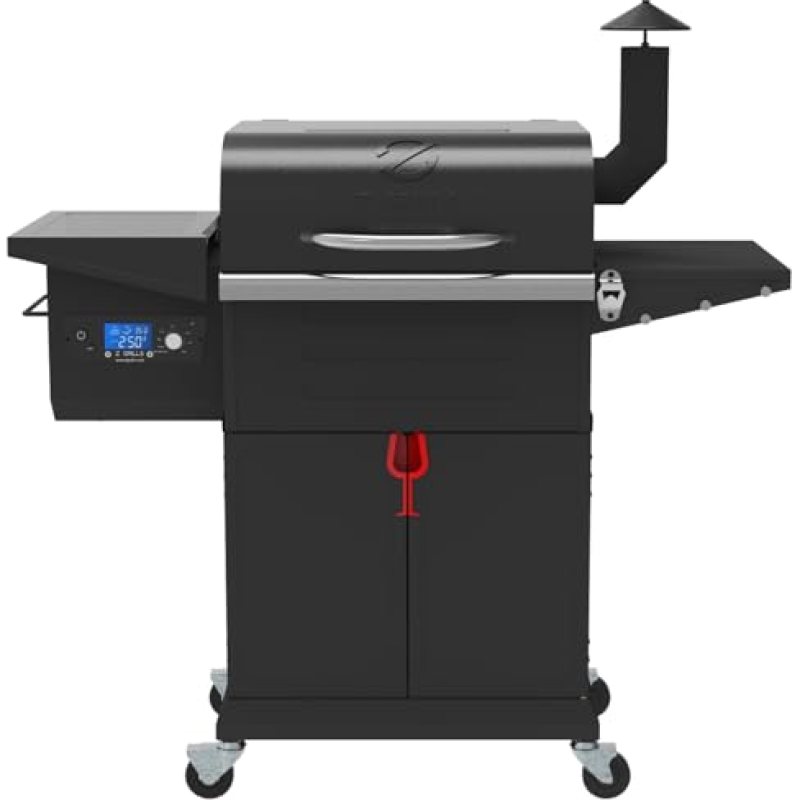 Z GRILLS Wood Pellet Grill Smoker with PID Controller, 8-in-1 Master Sear BBQ Grill, Auto Temperature Control, Huge Storage Cabinet Side Shelf with Tool Hooks, 572 sq in Cooking Area for Outdoor, 600D Z GRILLS Wood Pellet Grill Smoker with PID Controller, 8-in-1 Master Sear BBQ Grill, Auto Temperature Control, Huge Storage Cabinet Side Shelf with Tool Hooks, 572 sq in Cooking Area for Outdoor, 600D