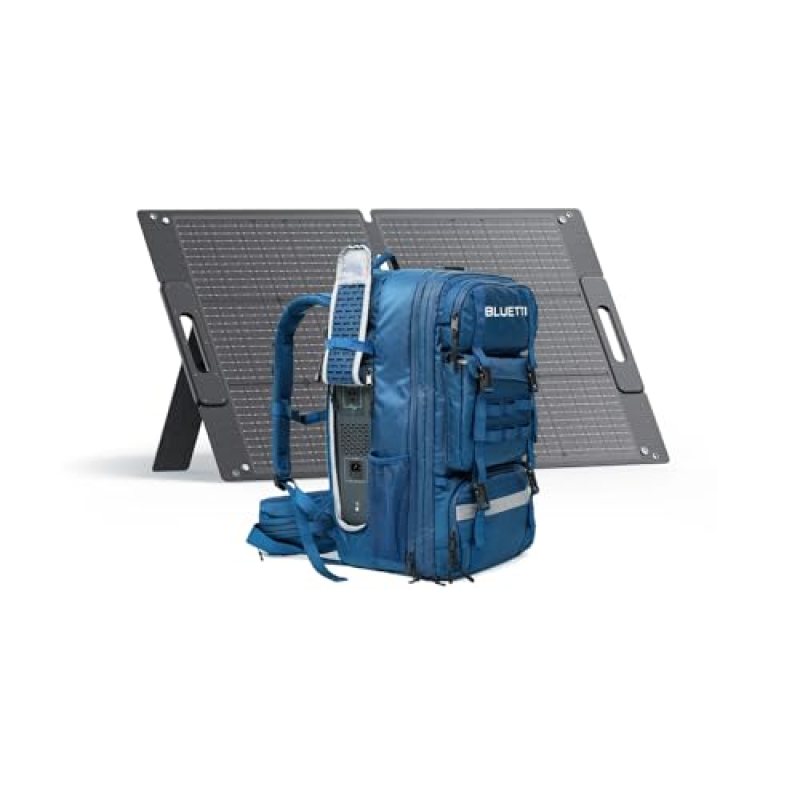 BLUETTI Solar Generator Handsfree 2 Backpack with 100W Solar Panel Included (Ships Separately), 512Wh 700W LFP Portable Power Station w/a 60L Backpack, All in One Solar System for Hiking, Photography BLUETTI Solar Generator Handsfree 2 Backpack with 100W Solar Panel Included (Ships Separately), 512Wh 700W LFP Portable Power Station w/a 60L Backpack, All in One Solar System for Hiking, Photography