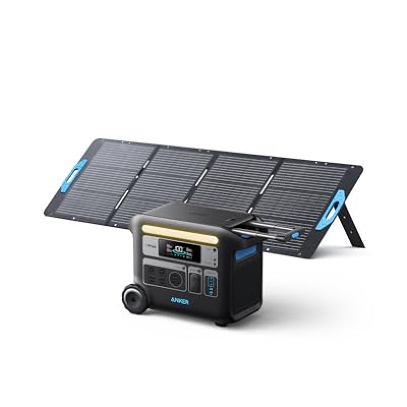 Anker SOLIX F2000 Portable Power Station, Powerhouse 767, 2048Wh GaNPrime Solar Generator with 200W Solar Panel, LiFePO4 Batteries, 4 AC Outlets Up to 2400W for Home, Power Outage, Outdoor Camping Anker SOLIX F2000 Portable Power Station, Powerhouse 767, 2048Wh GaNPrime Solar Generator with 200W Solar Panel, LiFePO4 Batteries, 4 AC Outlets Up to 2400W for Home, Power Outage, Outdoor Camping