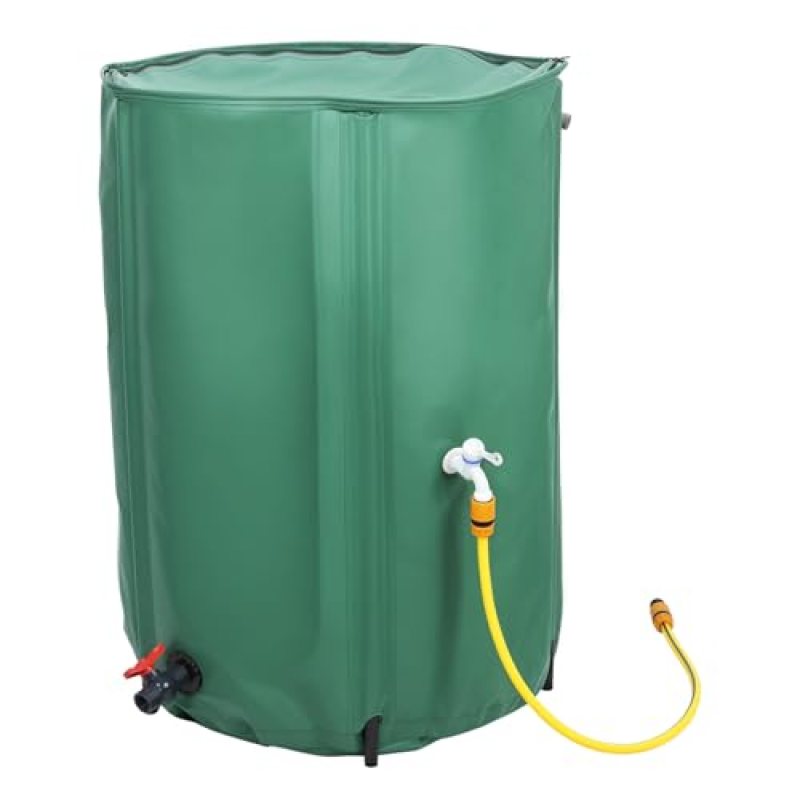100 Gallon Collapsible Rain Barrel, Foldable Water Storage Tank with Leak-Proof, Dual Spigots, Mesh Top, Water Catcher Container for Gardens Lawns, Rain Barrel Water Collection System 53 Gallon 100 Gallon Collapsible Rain Barrel, Foldable Water Storage Tank with Leak-Proof, Dual Spigots, Mesh Top, Water Catcher Container for Gardens Lawns, Rain Barrel Water Collection System 53 Gallon